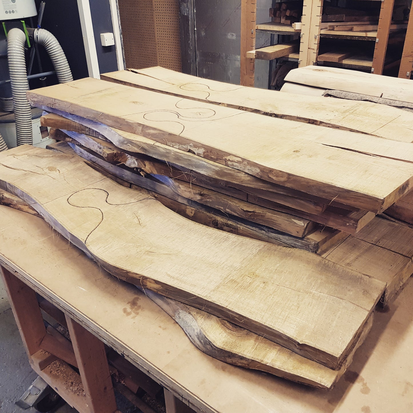No163 Live Edge Ash Charcuterie/Chopping Board