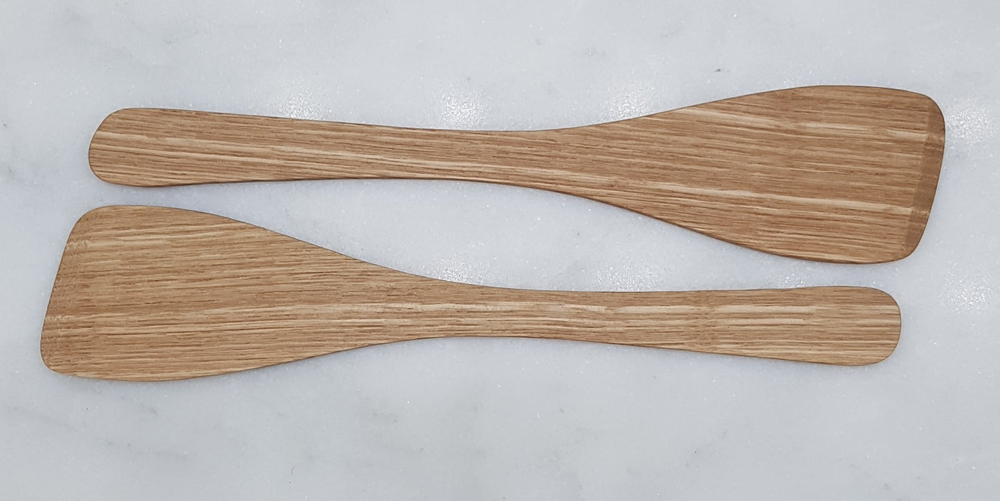 275mm Flat Ash Wooden Spatula Set