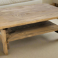 Rustic Traditional Style Handmade Solid Wood Coffee Table