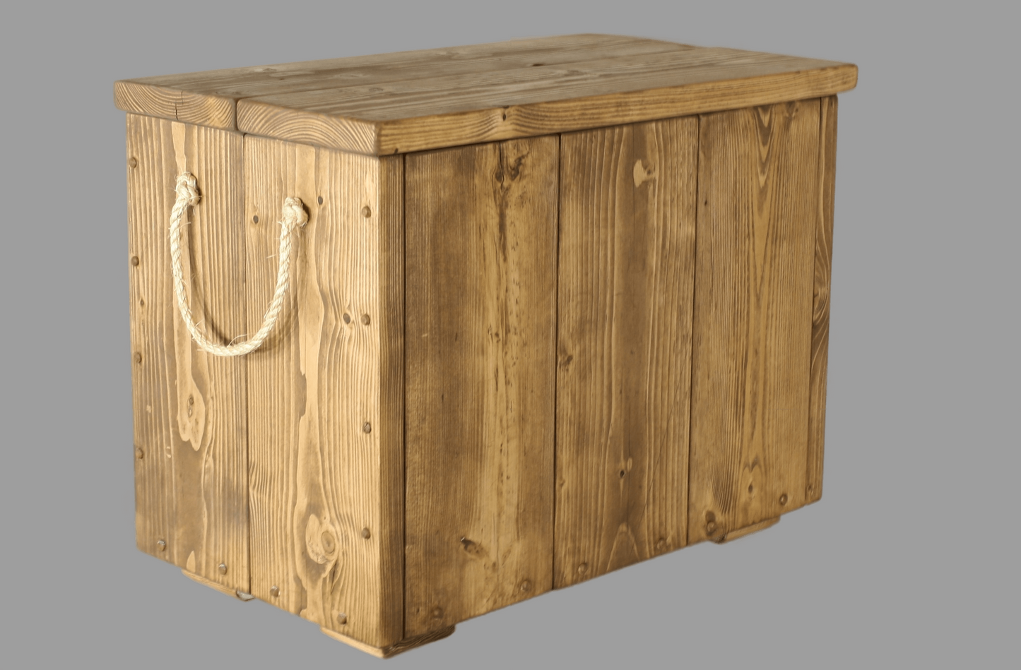 Rustic Traditional Style Handmade Solid Wood Chest