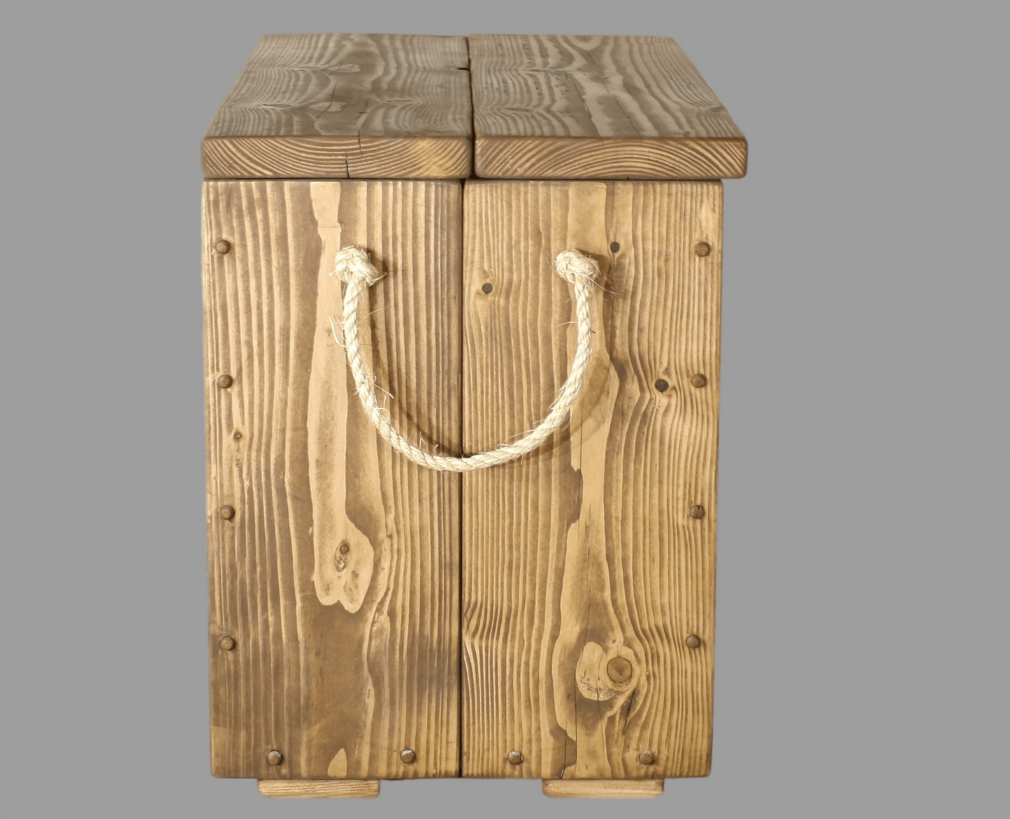 Rustic Traditional Style Handmade Solid Wood Chest