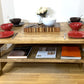 Rustic Traditional Style Handmade Solid Wood Coffee Table