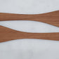 275mm Flat Oak Wooden Spatula Set