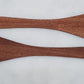 275mm Flat Sapele Wooden Spatula Set