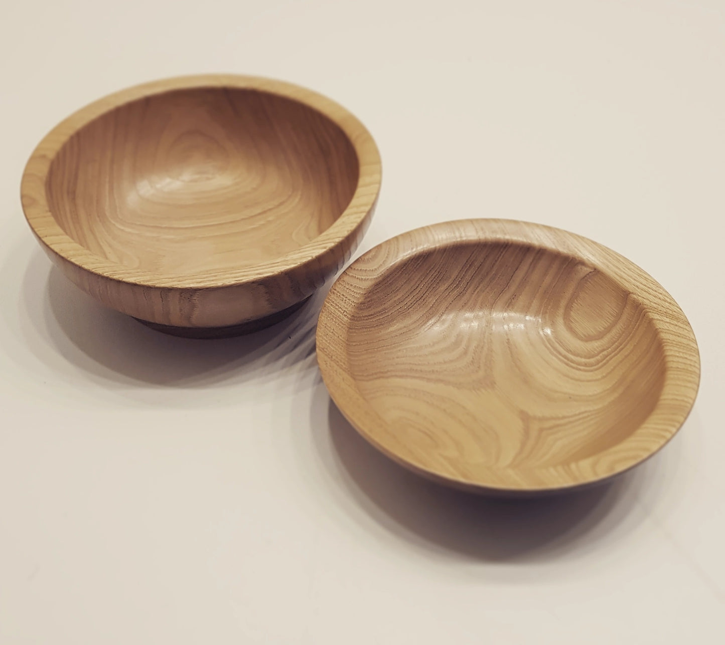 English Ash Wooden Bowls - Set of 2 (Bundle 5)