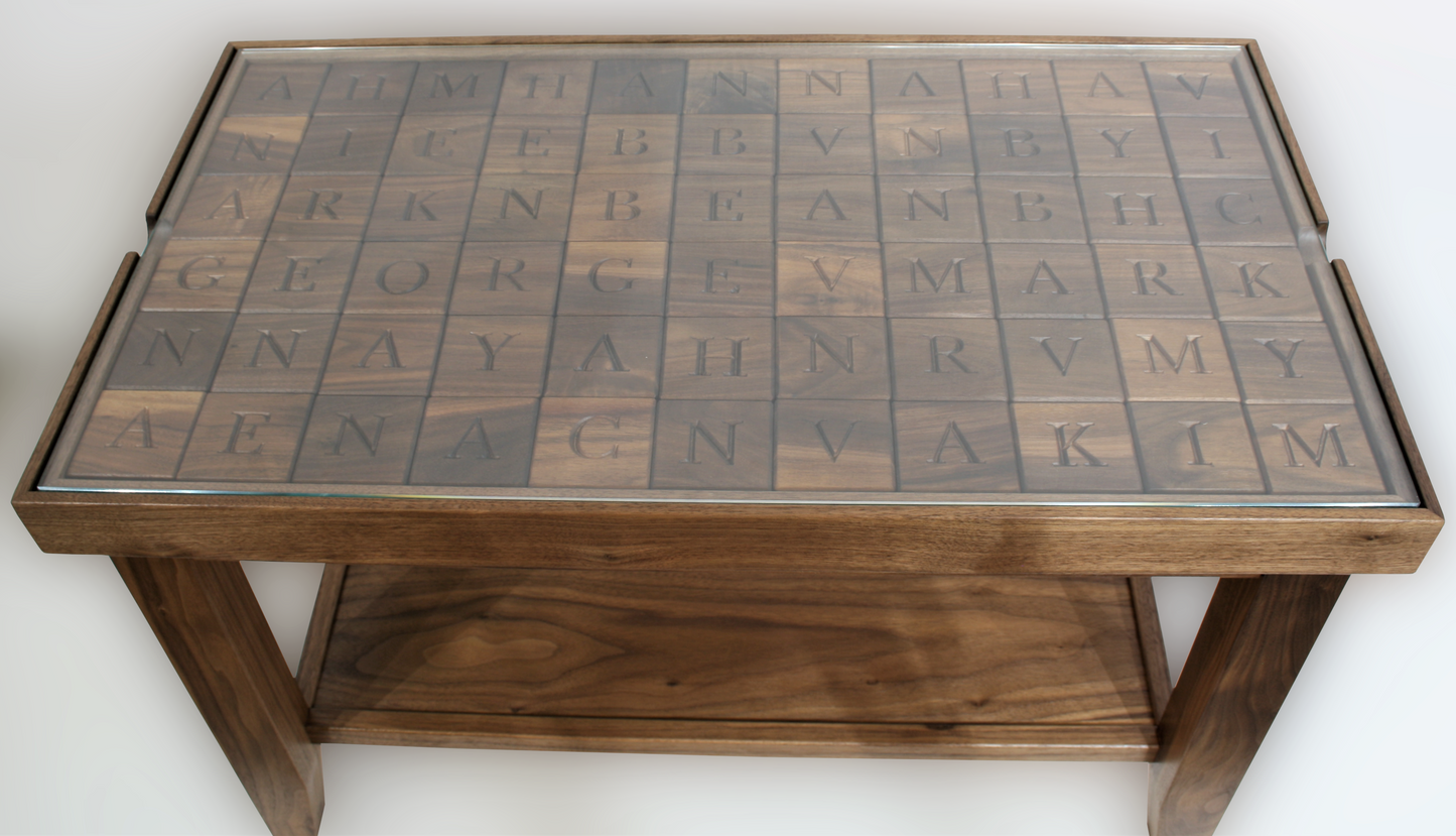 Bespoke Letter Block Coffee Table