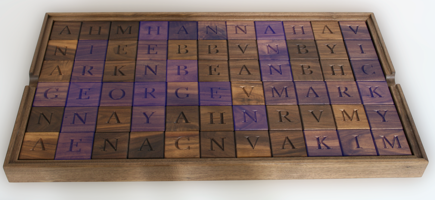 Bespoke Letter Block Coffee Table