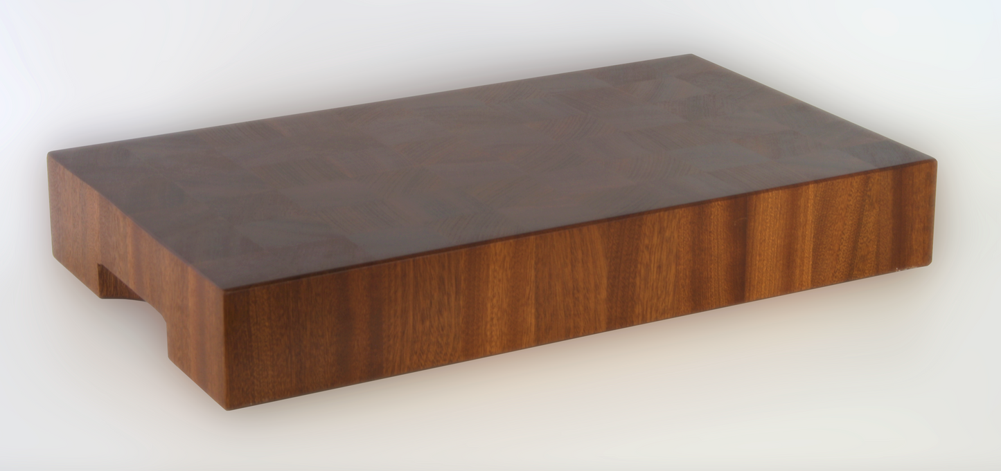 Sapele End Grain Butchers Block Chopping/Cutting Board